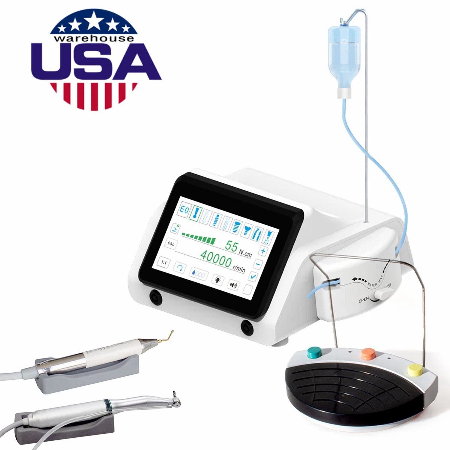 LED Dental Surgical Piezo Bone Ultrasurgery with 2pcs Handpiece