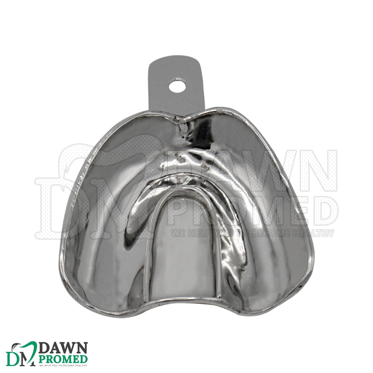 2 Pcs X-Large Solid Metal Impression Trays Upper & Lower Edentulous German Grade