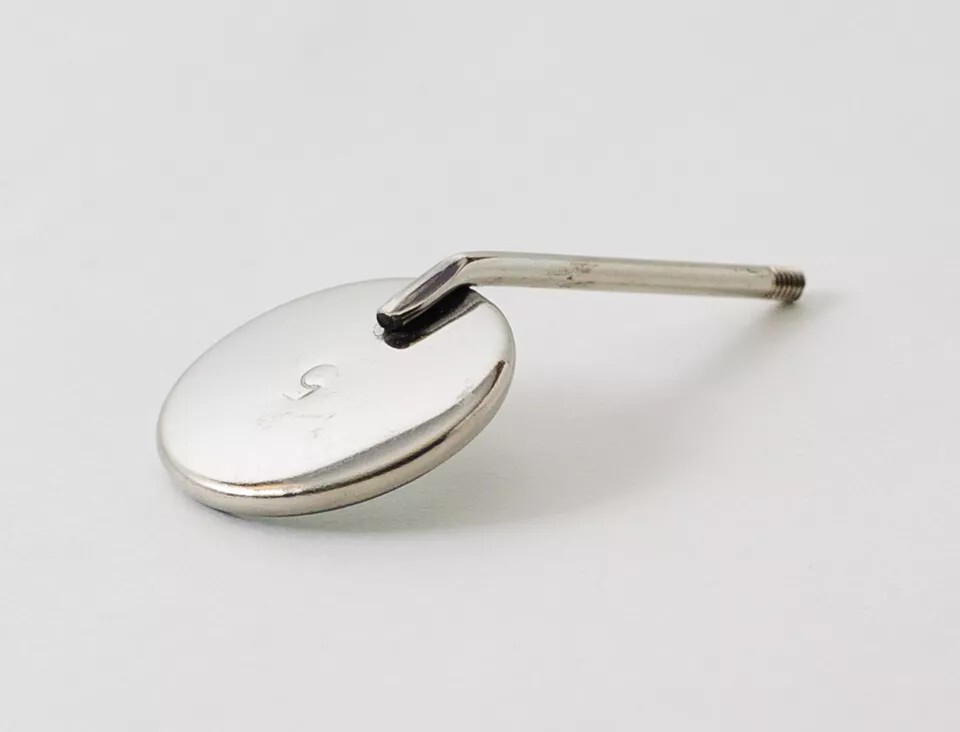 12 Pieces Dental Stainless Steel Mouth Mirrors 5# Front Surface Autoclaveable