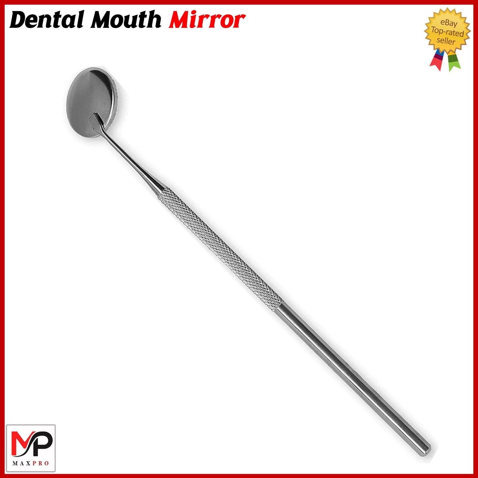 X2 Dental Mouth Mirror Handle Inspection Teeth Oral Clean Tool With Mirror