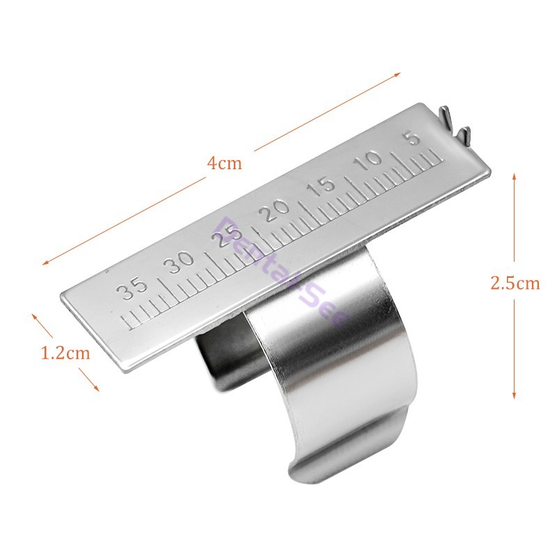 Dental Endo Gauge Finger Ruler Gauge Scale Span Measure Scale Ring
