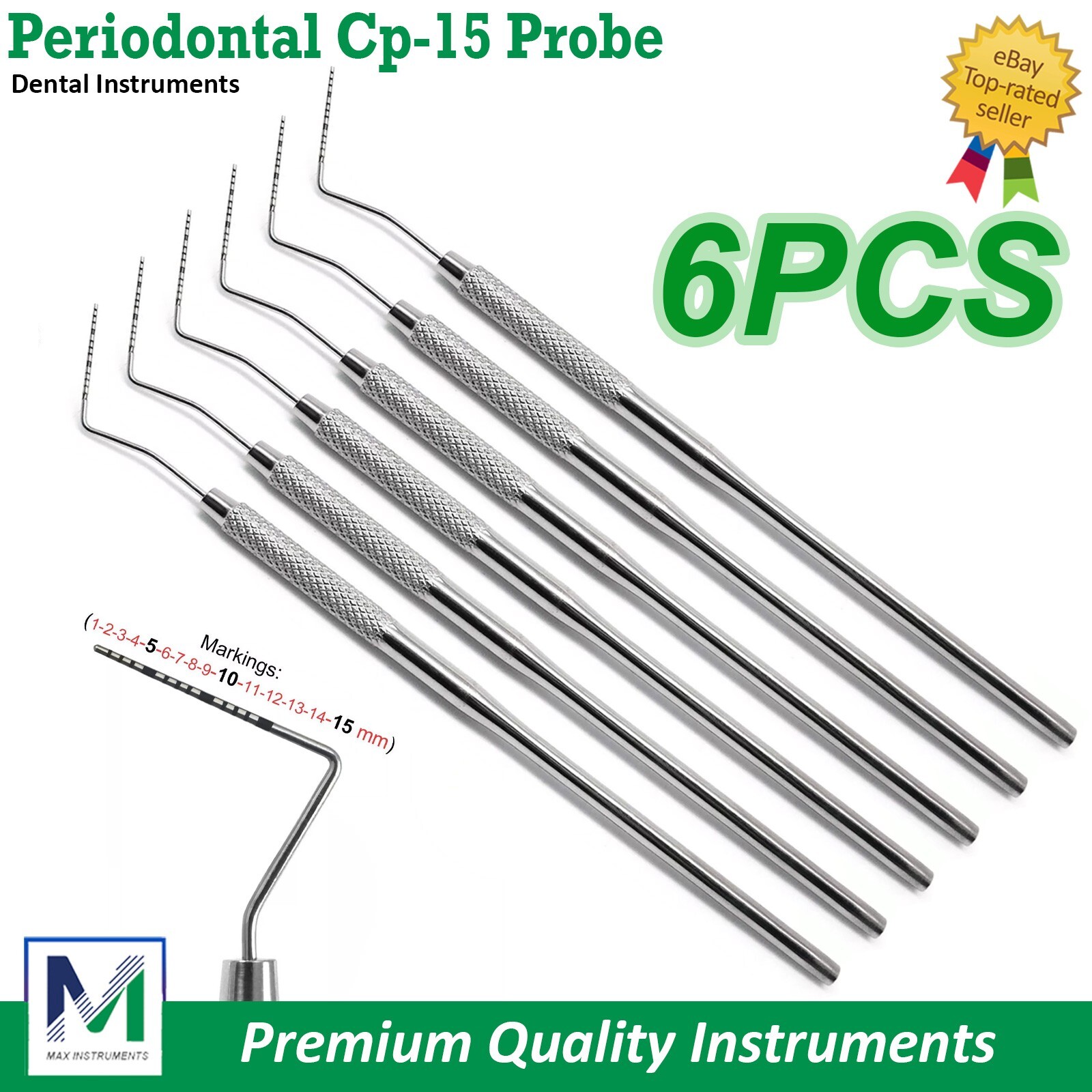 Periodontal Probe UNC15 color coded markings Dental Probes Lab