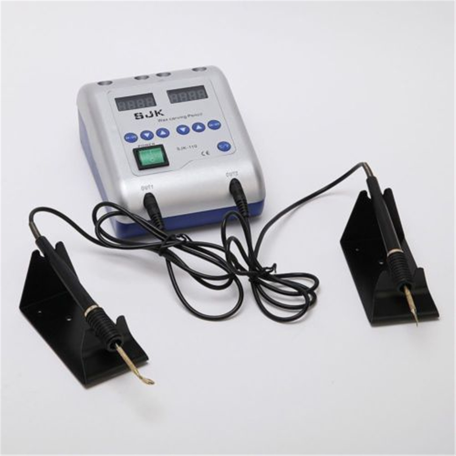 Dental Lab Electric Wax Carver Waxer Carving Machine Double Pen Pencil w/6 Tips