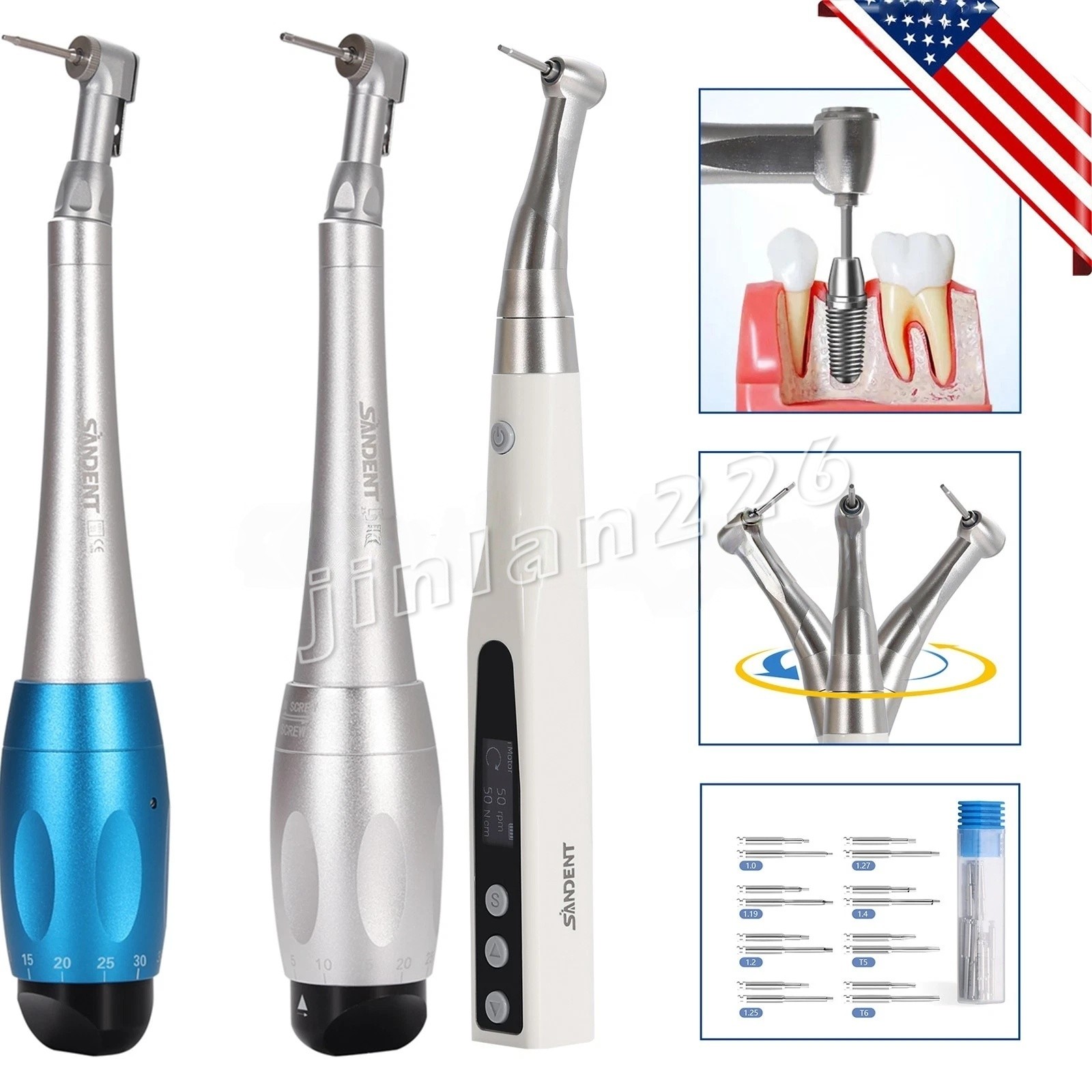 Dental Implant Screw Remover Kit Surgical Tool Instrument Torque BOX
