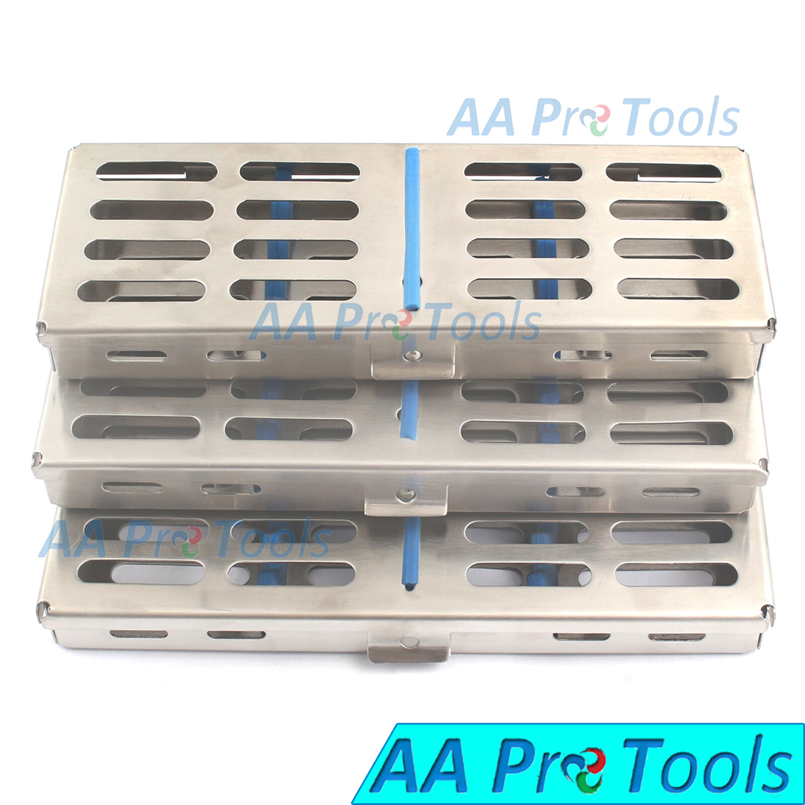 Autoclave Sterilization Cassette Box Rack Tray 5, 7, 10 Slot Dental Instr.-PICK