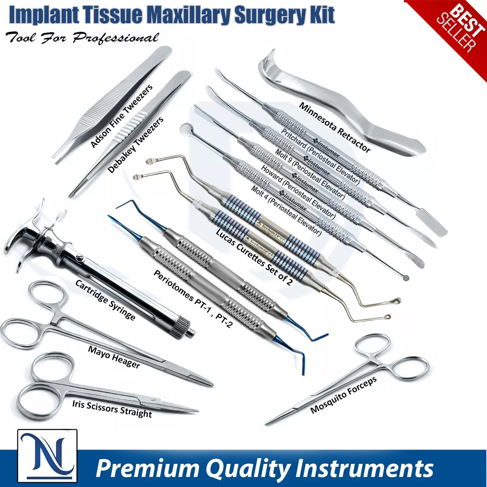 Dental Dentistry Sinus Lift Instruments Implant Tissue Surgery Maxillary Kit