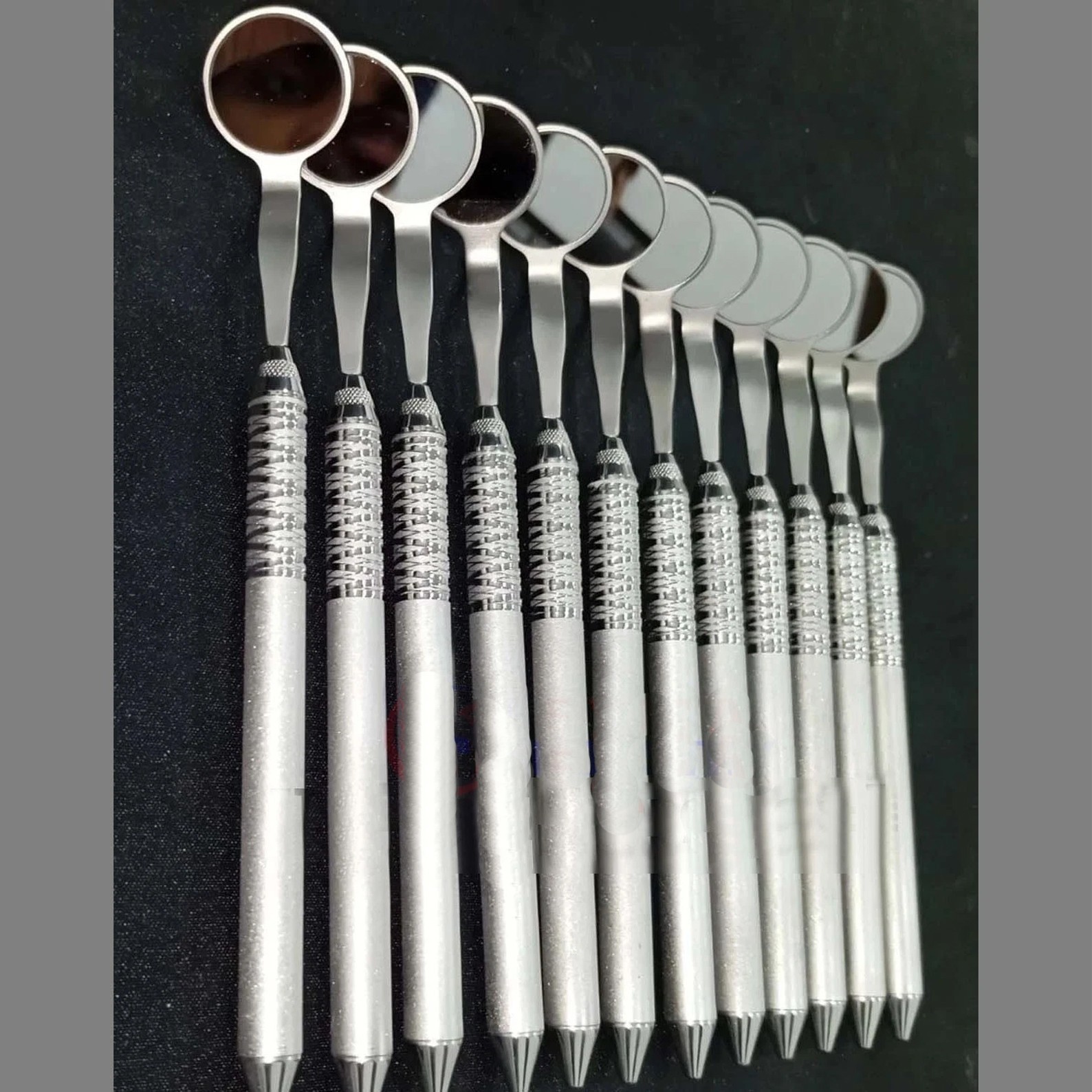 Hu Friedy Compatible Dental 12 pcs Mirror Handles MH6 With Cone Socket Mirrors #