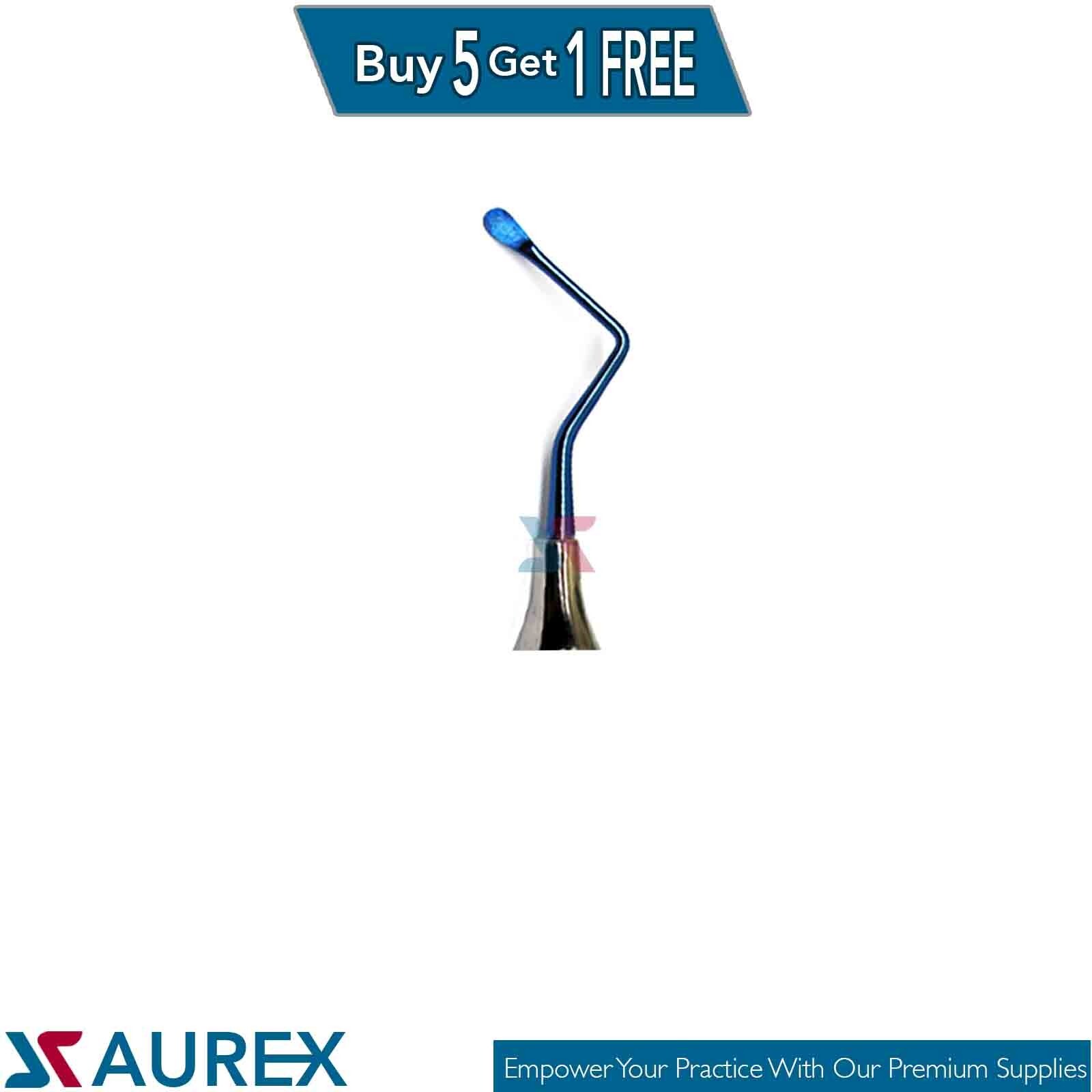 Titanium Blue Dental Surgical Curette Super Lucas Curette 86S 3mm Instrument