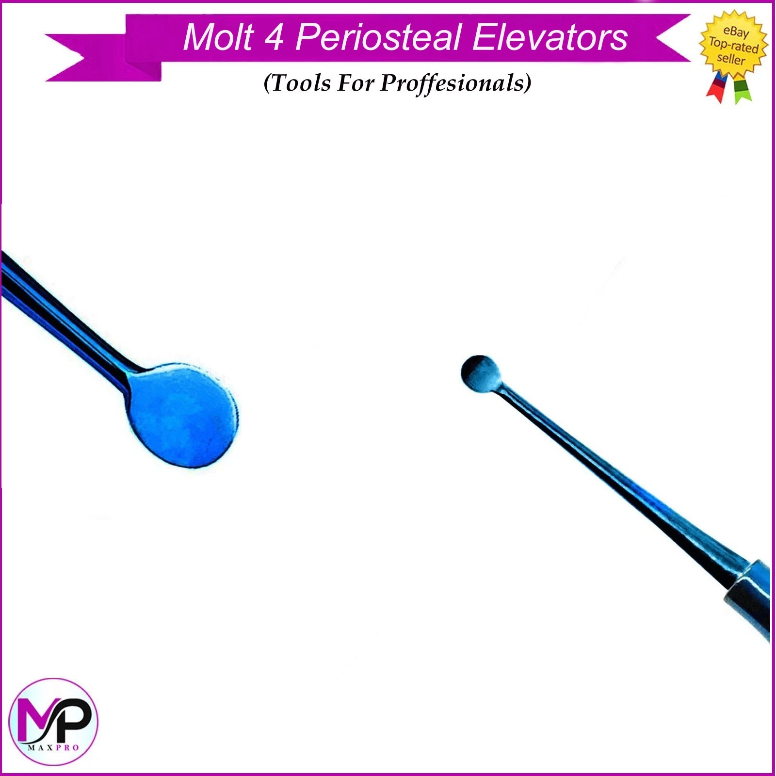 Molt 4Periosteal Elevator Surgical Stainless Steel Double Ended Dental Tools