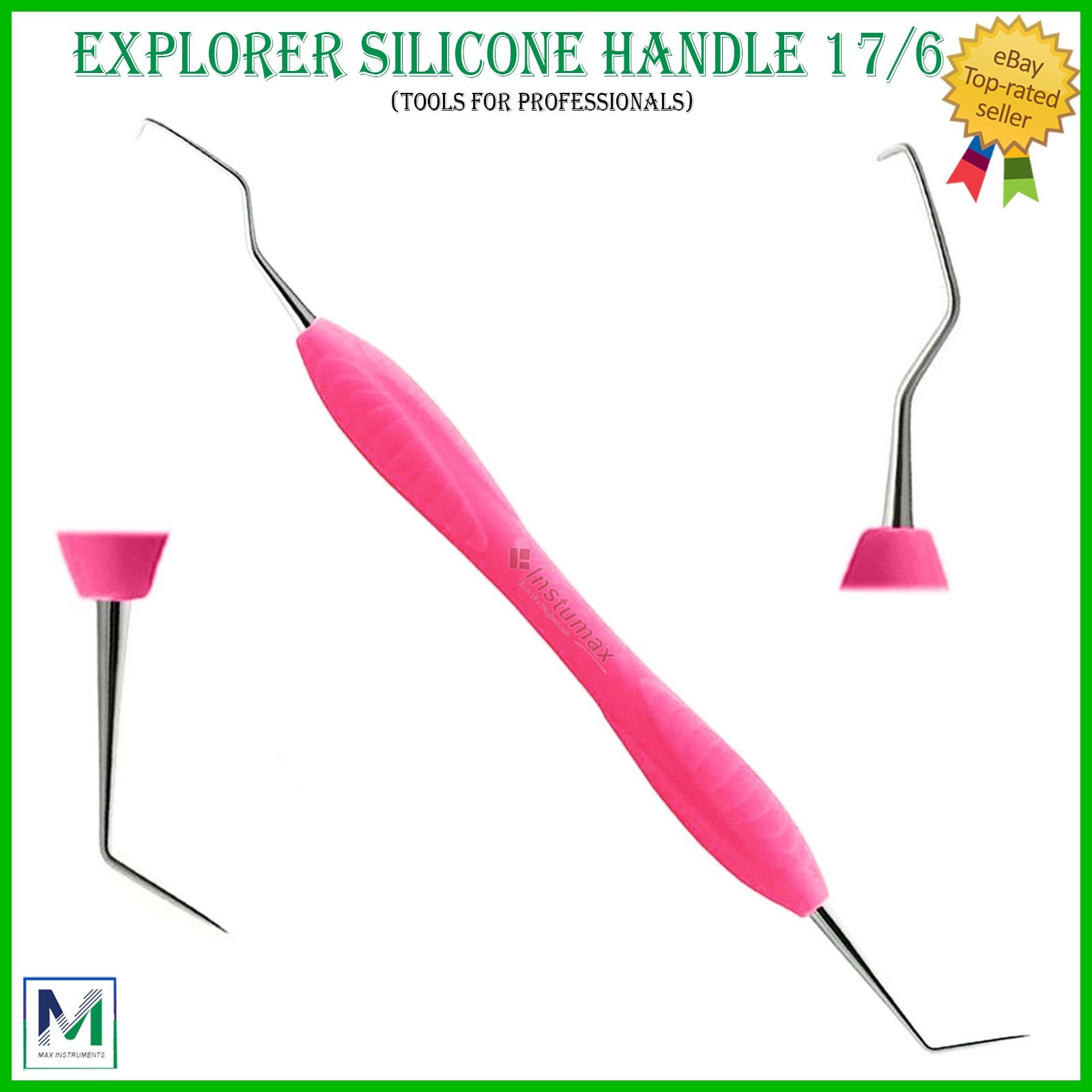 Dental Hygiene Tools Kit – 8Pc Explorer Probe #17/6 Double Ended Picks, Plaque