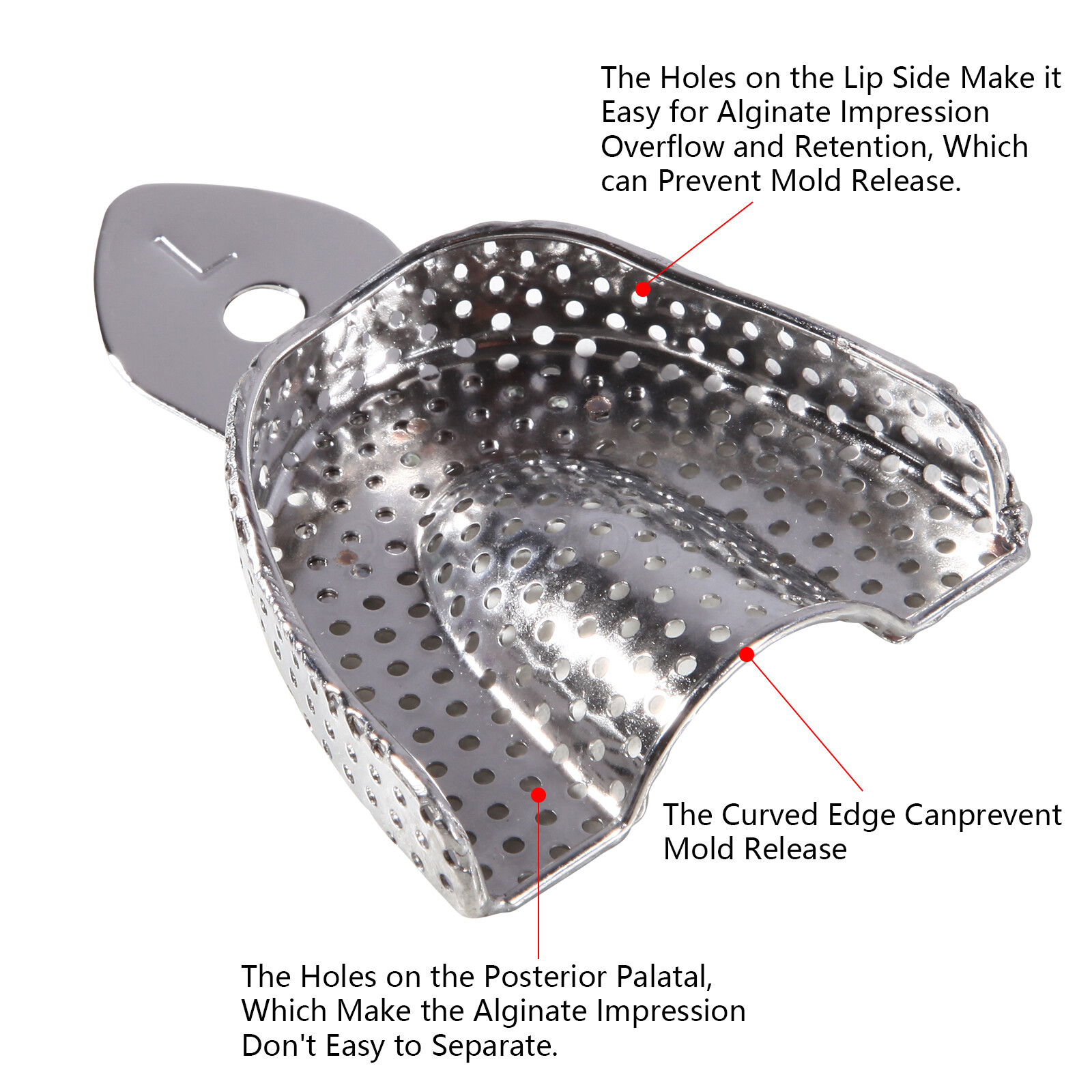 Autoclave Perforated Dental Impression Trays Upper + Lower