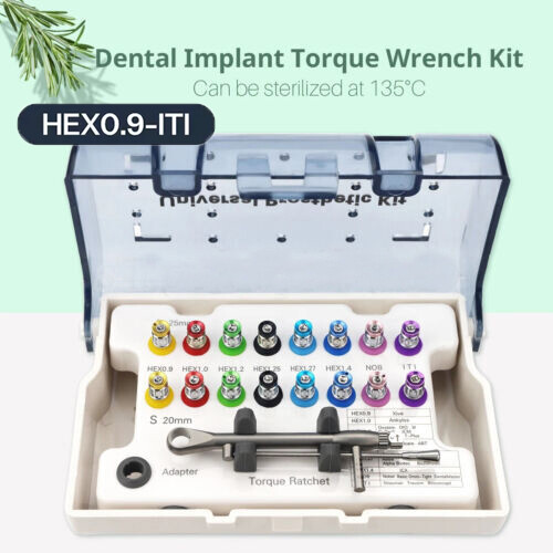 Universal Dental Implant Prosthetic Kit Torque Wrench Screw Drivers Remover