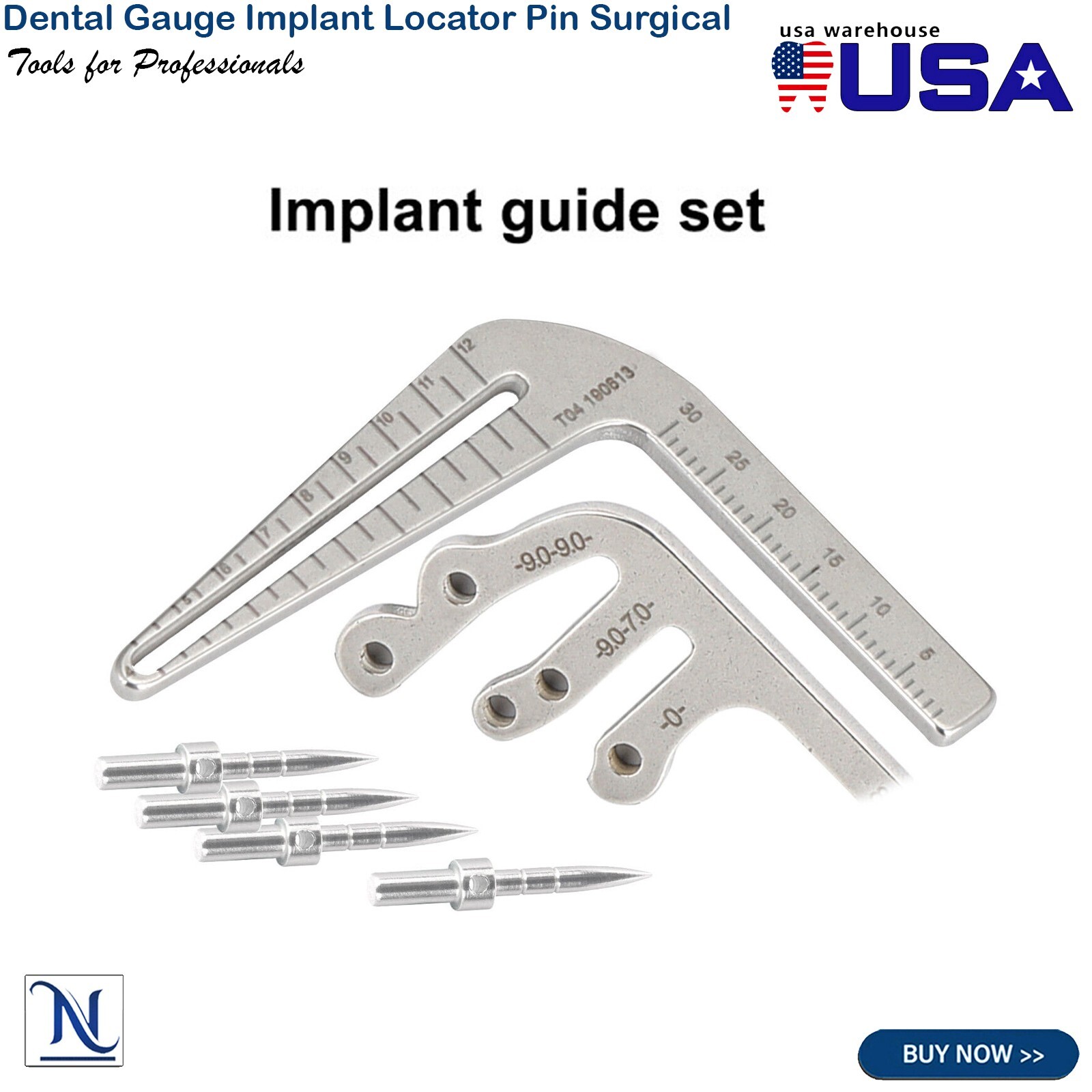 Dental Gauge Implant Locator Pin Surgical Drill Guide Oral Planting Positioning
