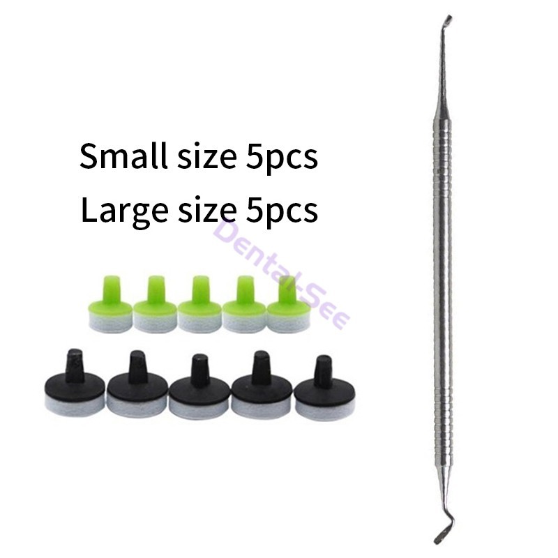 Dental Composite Resin Filling Spatula Handle OptraSculpt Foam Pads Kit Veneer