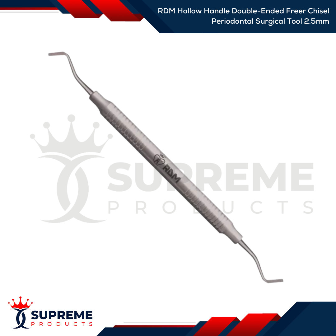 RDM Hollow Handle Double-Ended Freer Chisel Periodontal Surgical Tool 2.5 &3.5mm