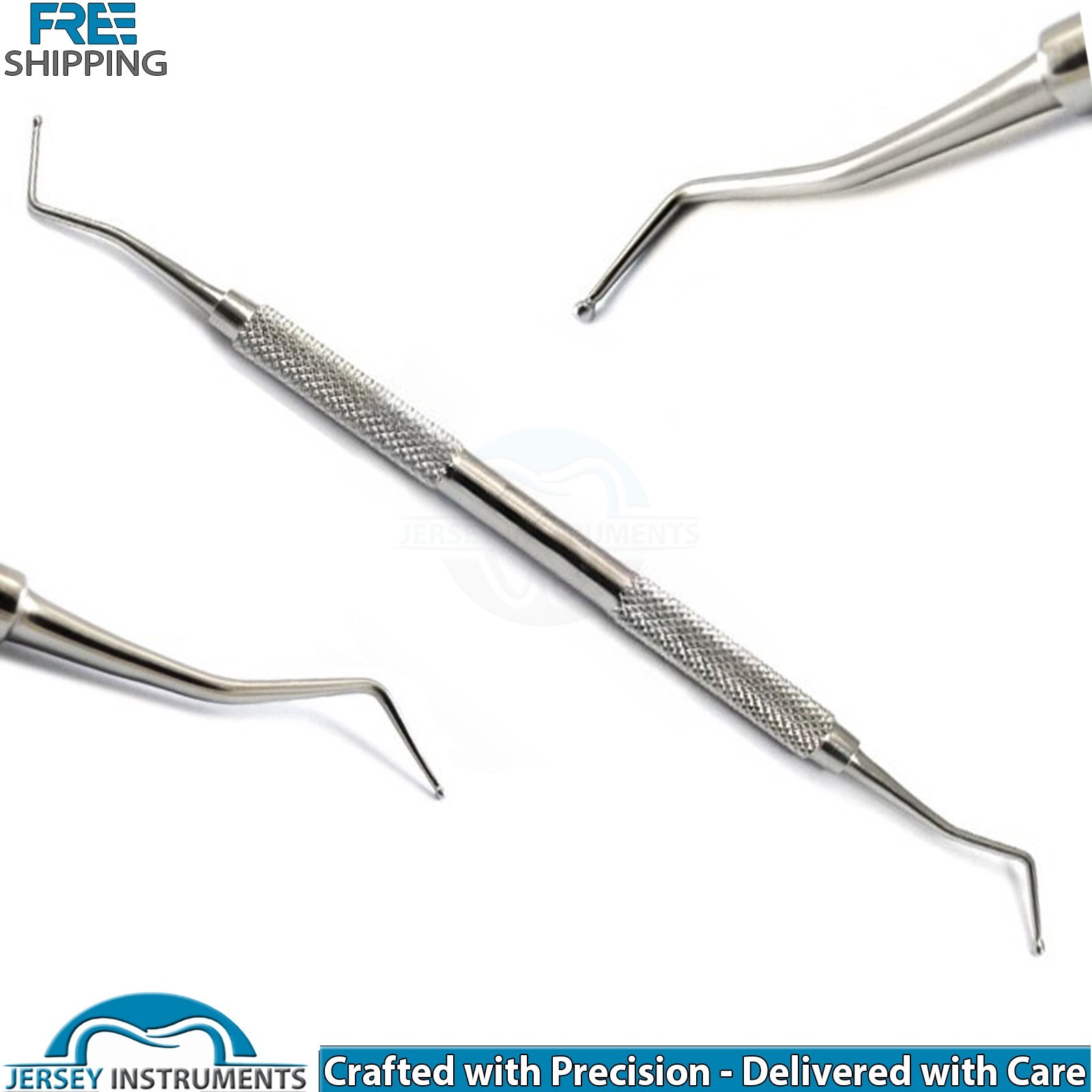 Dental Composite Amalgam Filling Instruments Set of 4 Restorative Dentist Tools