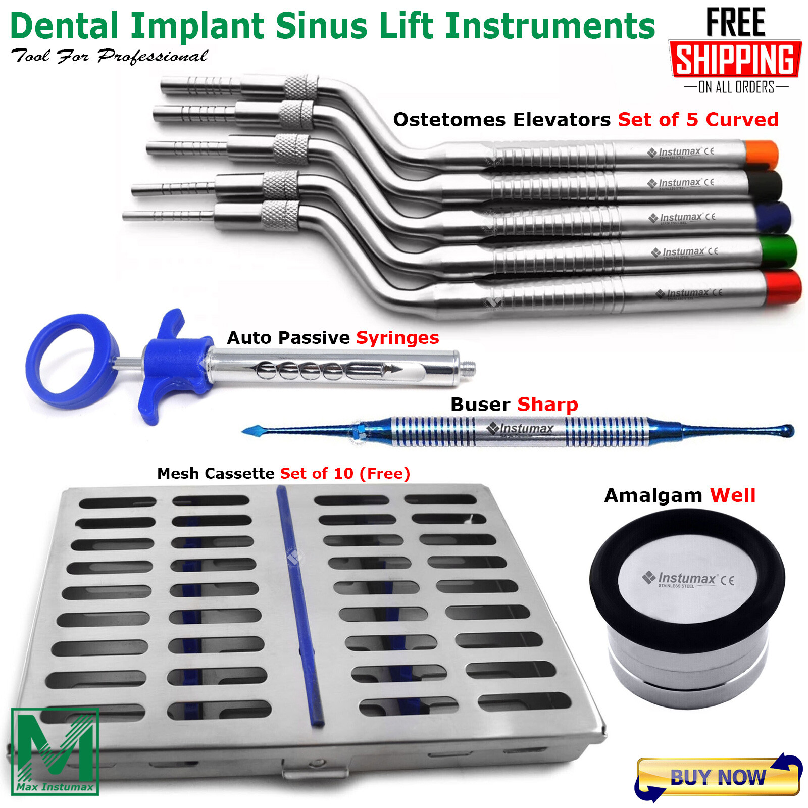 Dental Tunneling Kit Implant Surgery Periodontal Tunneling Procedure Instruments