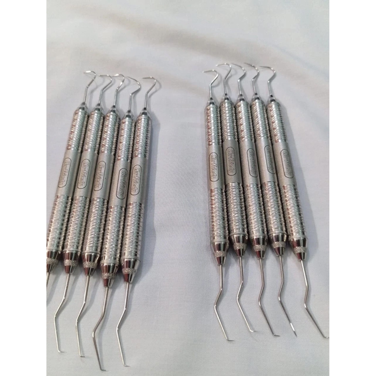 Hu-Friedy Lot Of 10Pcs Explorer EXD56 #5 Dental Instruments Satin Steel Handle