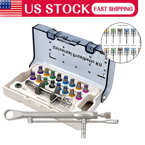 Dental Universal Prosthetic Restoration Hand Drivers Tool Implant Long+Short US