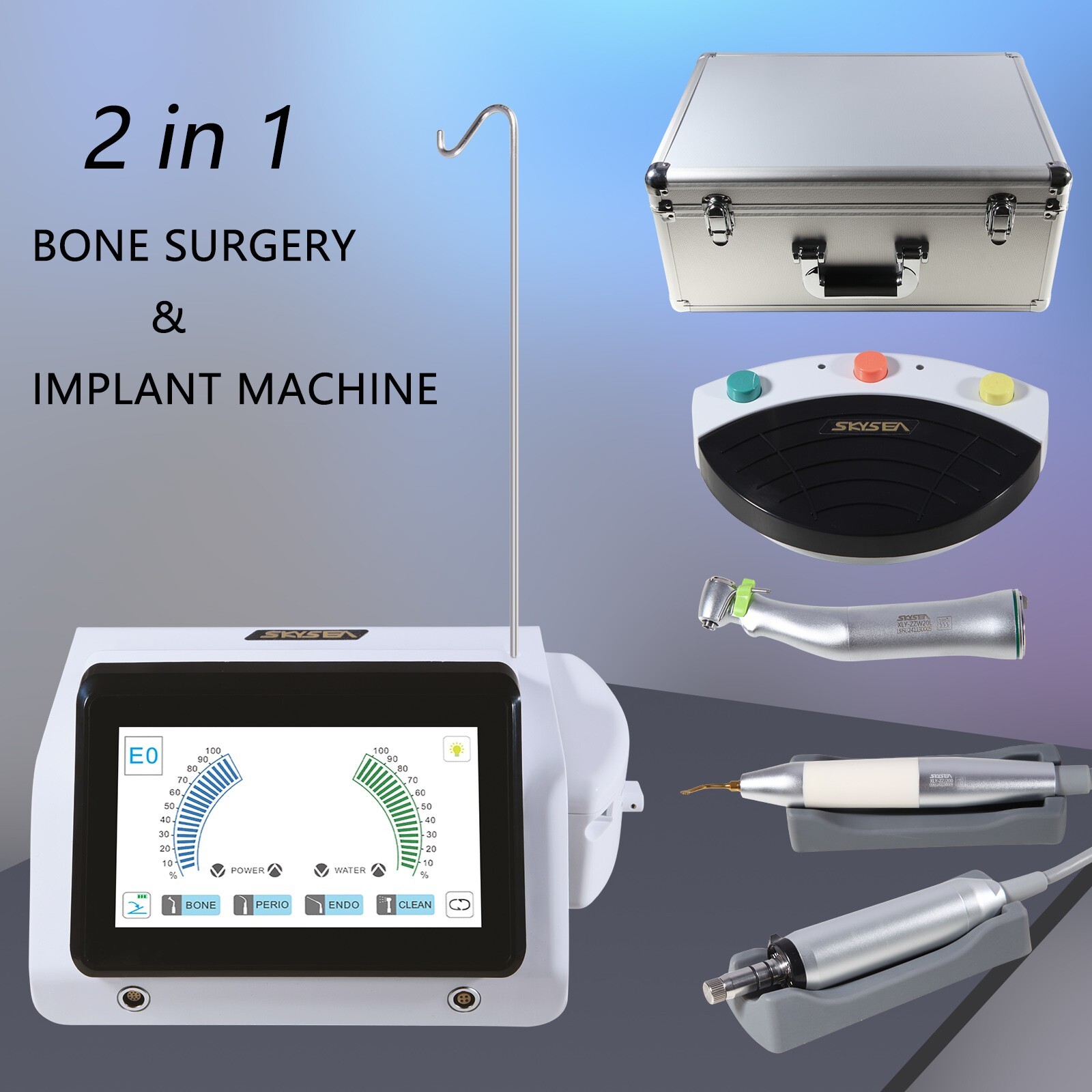 SKYSEA Dental Piezo Motor Surgery &Implant Machine 2 IN 1 Bone Cutter Touch Unit