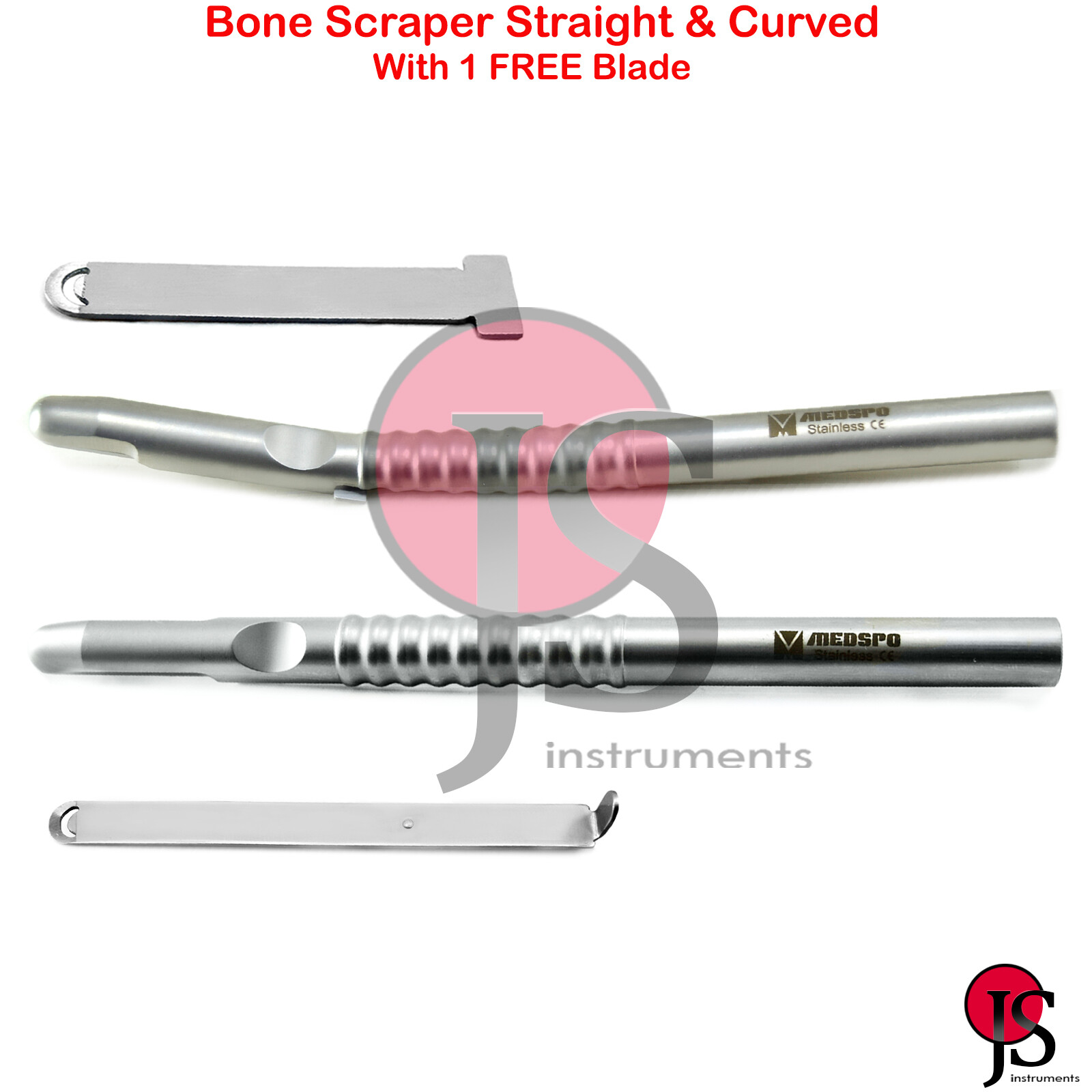 Dental Bone Scraper Harvester Grafting Sinus Instruments With Blade Implant