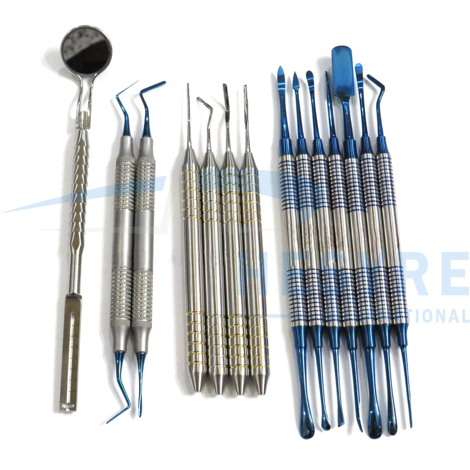 Dental Periosteal Elevator Oral Surgery Instruments Periotome Buser Molt Set 7pc