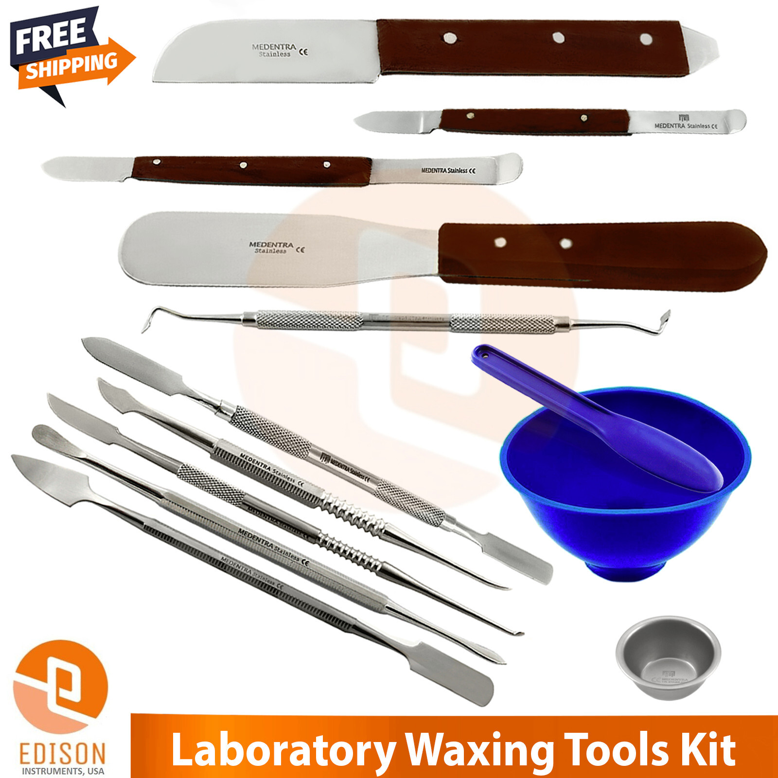 Dental Plaster Spatula Knife Fahen Waxing Modelling Carvers Technician Lab Tools