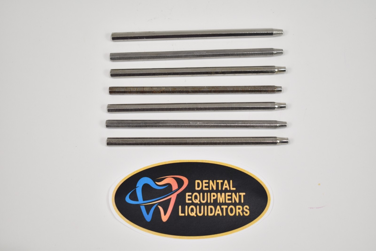 Lot of 7: Dental Mouth Mirror Handles Stainless Steel Twist Socket Style