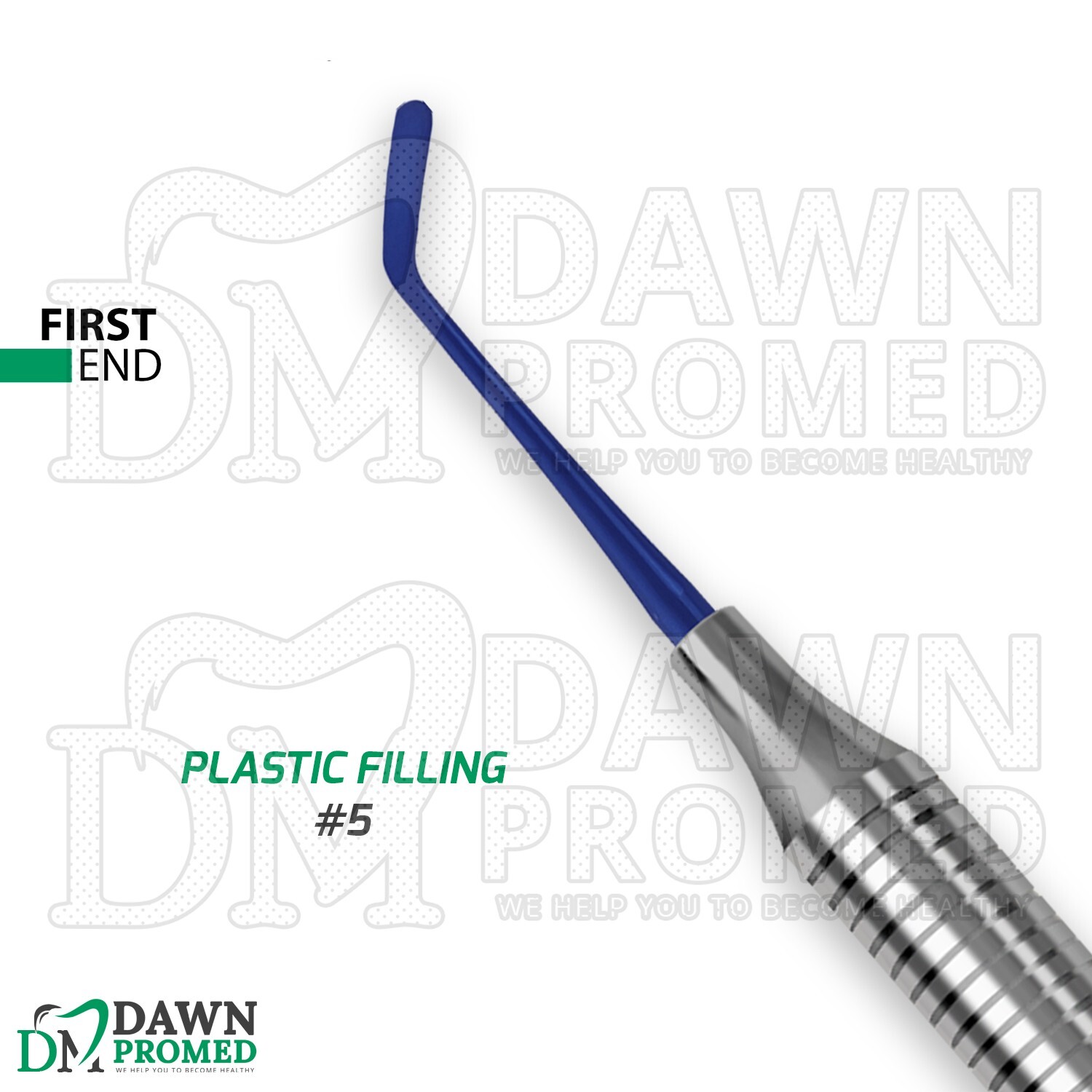 3 Pcs Dental Plastic Composite Filling #3 #4 #5 Blue Titanium Coated Instruments