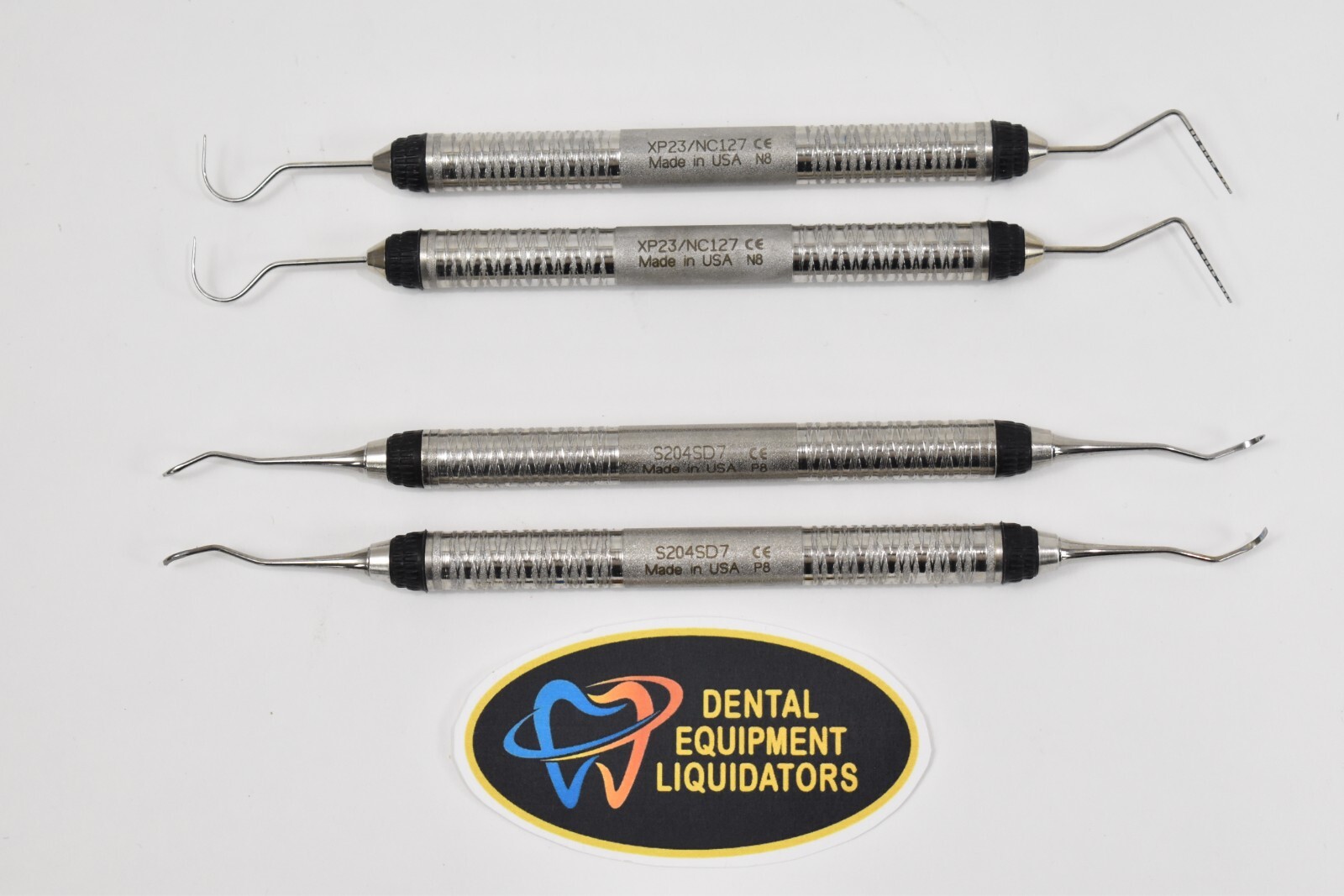4 – Hu-Friedy Dental Instruments 2 of S204SD7 Scaler & 2 of XP23/NC127 Explorer