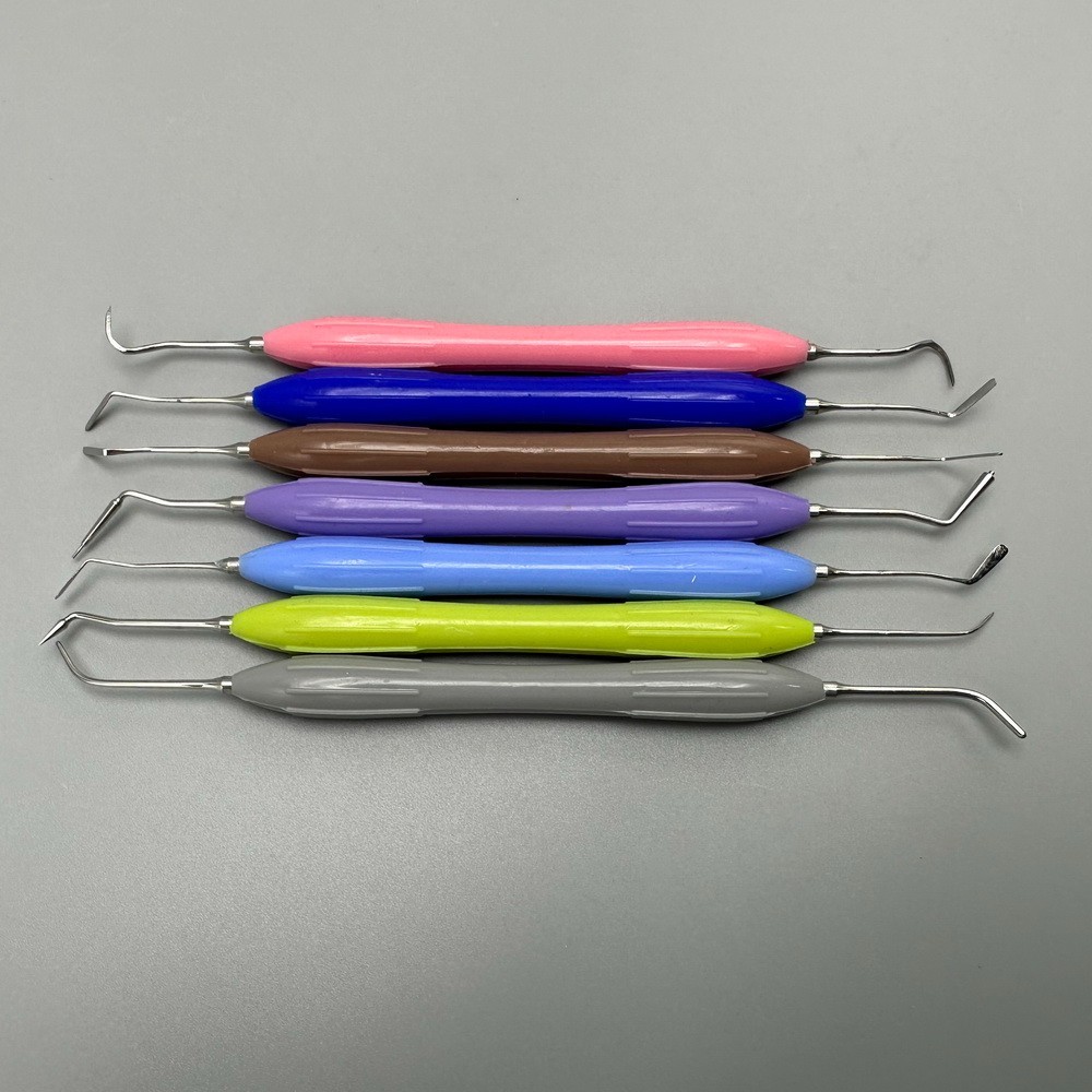 Dental Silicone Spatula Composite Resin Filling Aesthetic Restoration 7pcs w Box