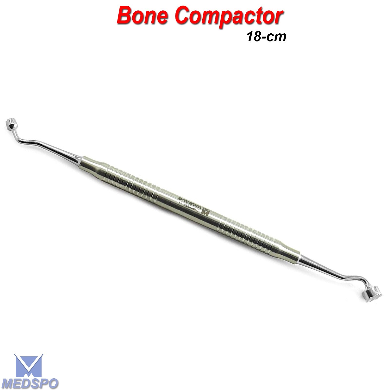 3.Pcs Bone Graft Packer Compactor Plugger 6mm-8mm Implantology Dental Instrument