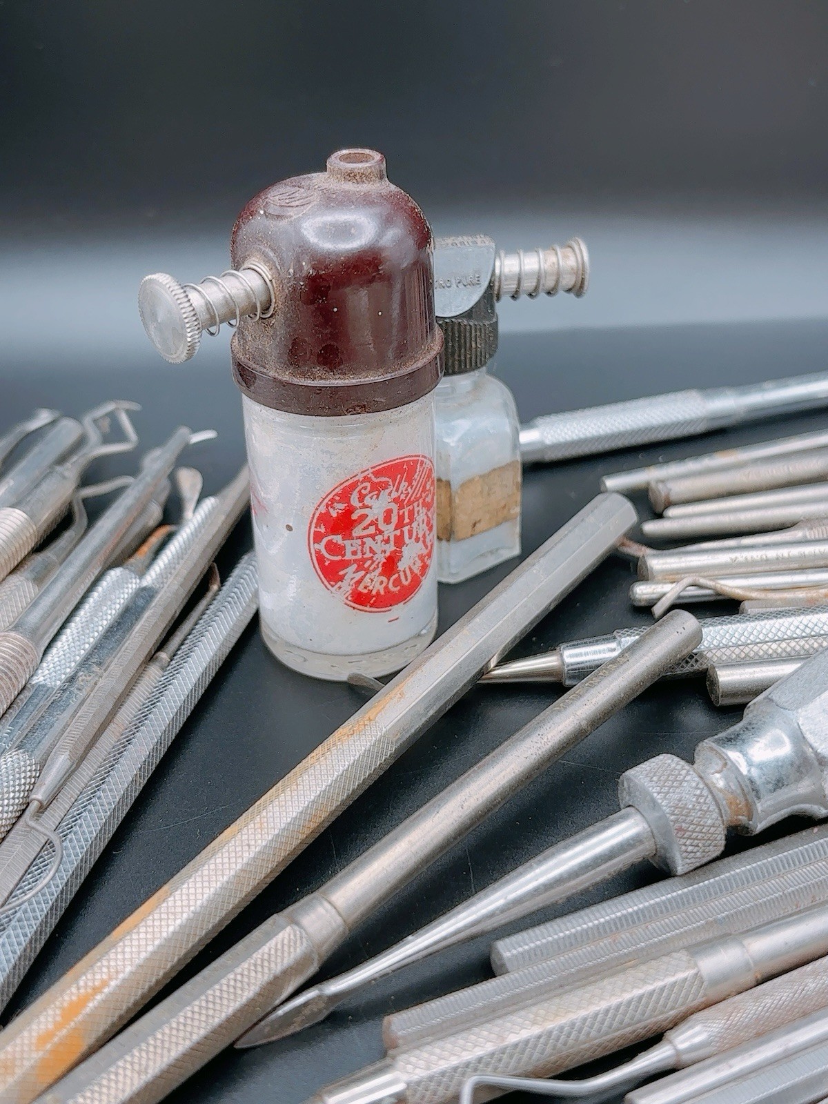 Vintage Dental Hygiene Instruments Lot Hu Friedy Made In America