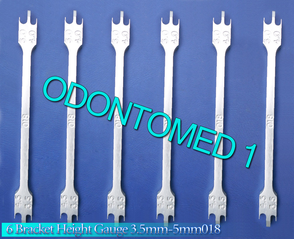 6 New Bracket Height Gauge 3.5mm-5mm018 Dental Orthodontic Instruments.