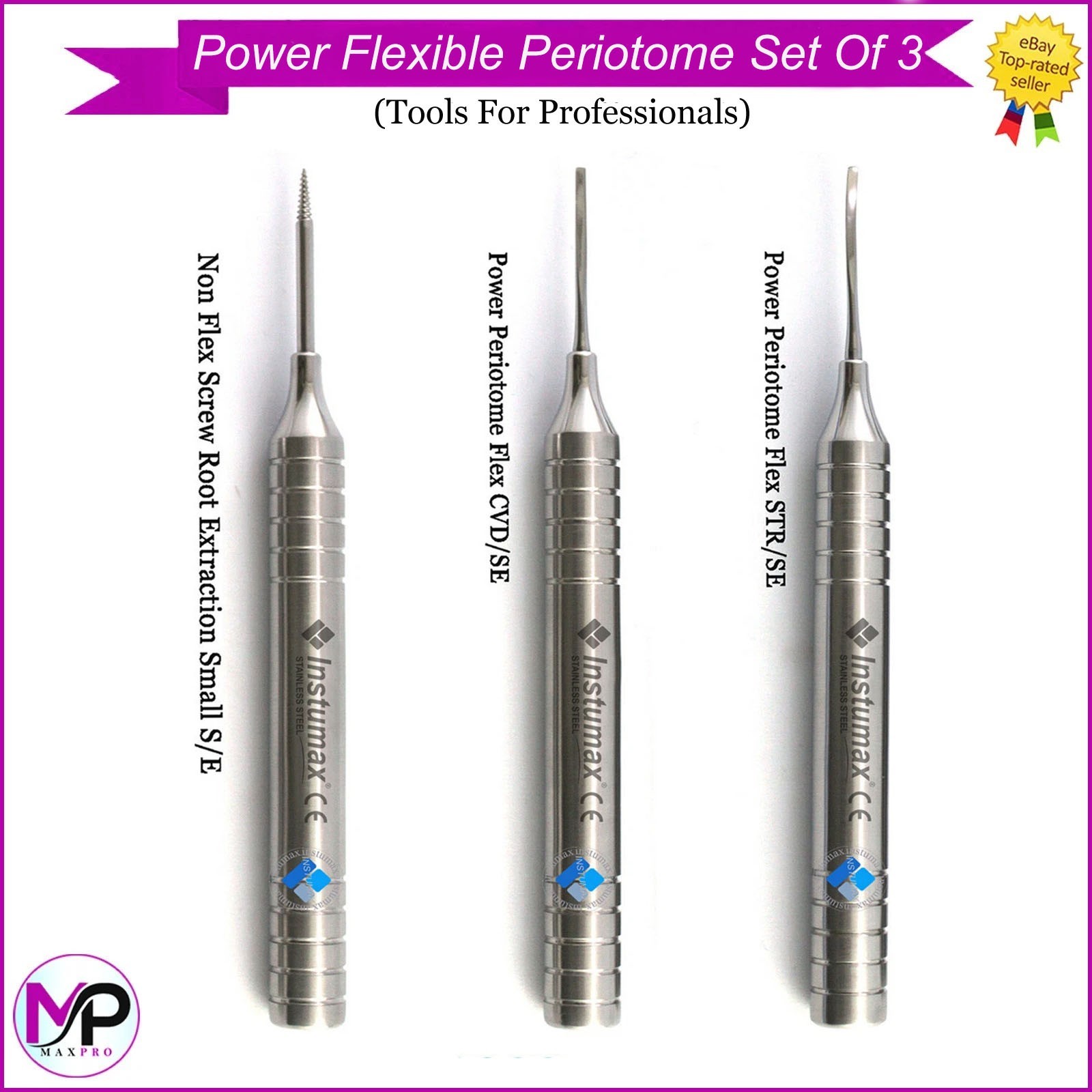 Flex Periotome Extraction Set of 3 – Power Dental Surgical Tools
