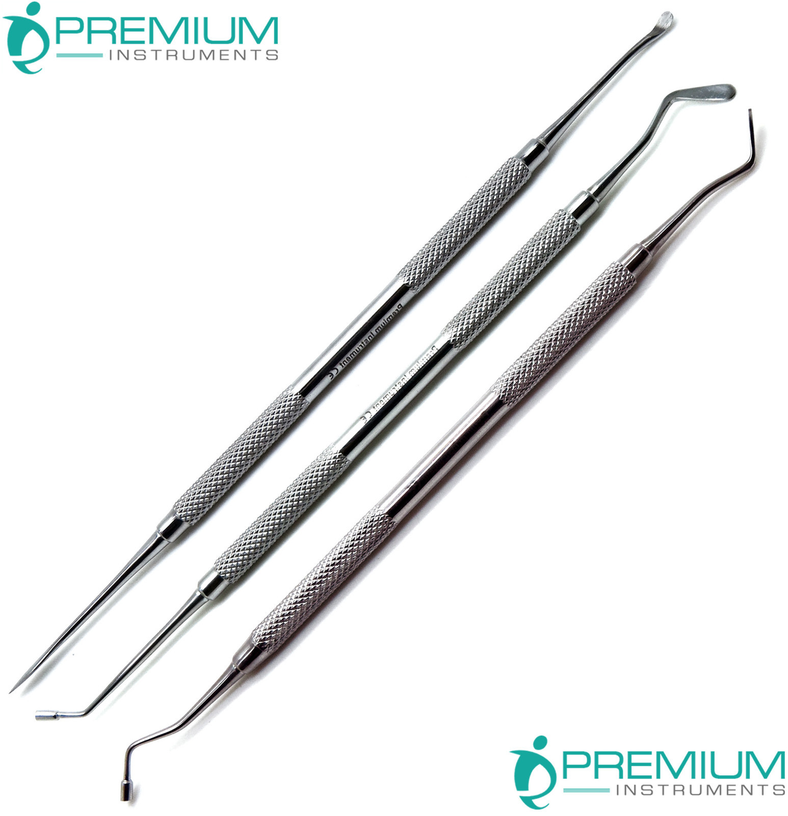 Woodson #1,#2,#3 Dental Plugger 3 Pcs Set Plastic Composite Filling Instruments