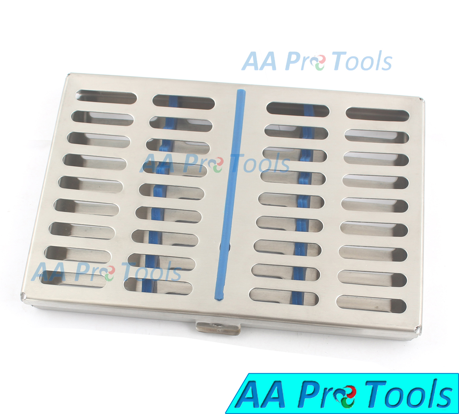 AA Pro: Dental Instruments Sterilizing, 10 Hold Cassette With Blue Silicone
