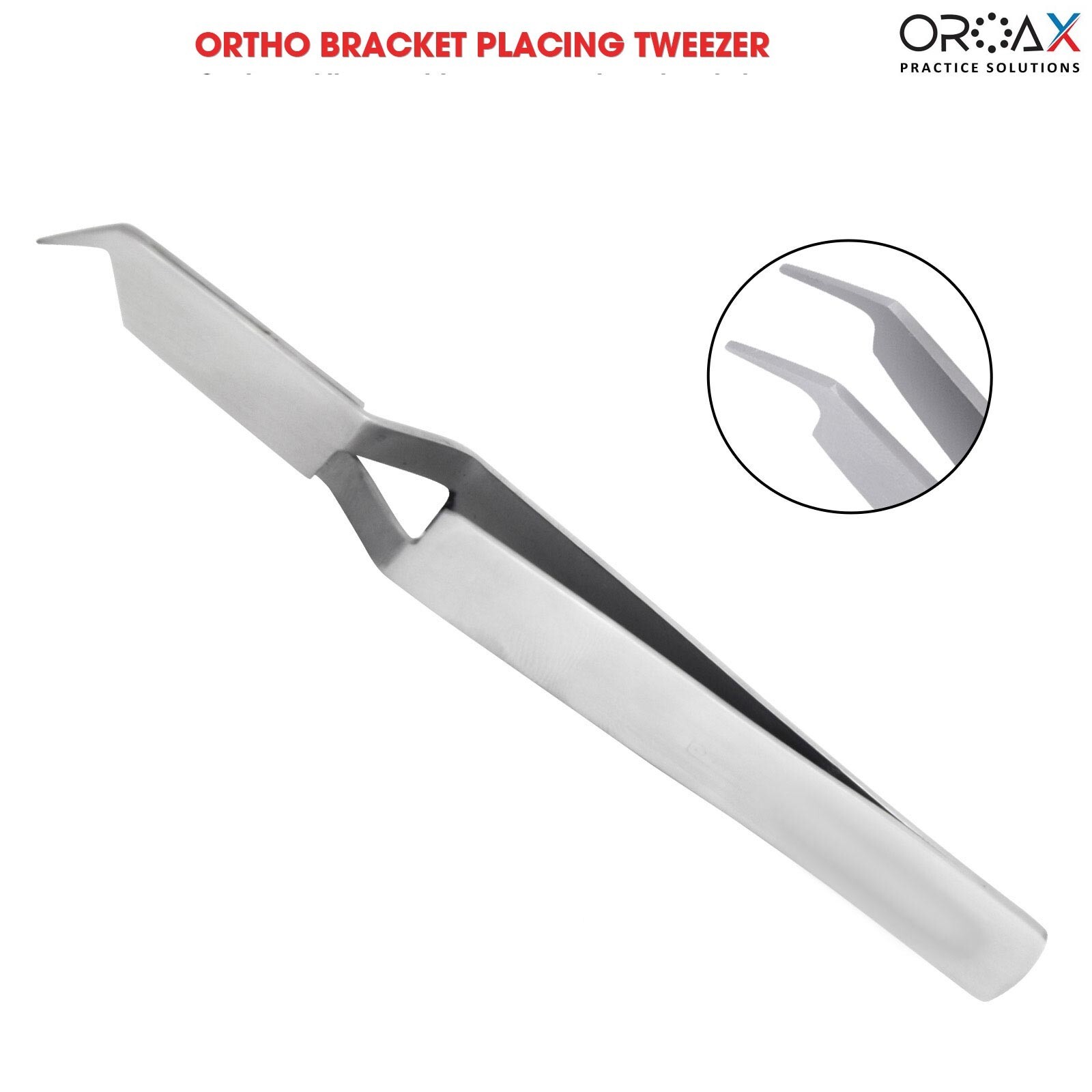 Ortho Bracket Placement Tweezers Orthodontic Holding Reverse Action Dental Tools