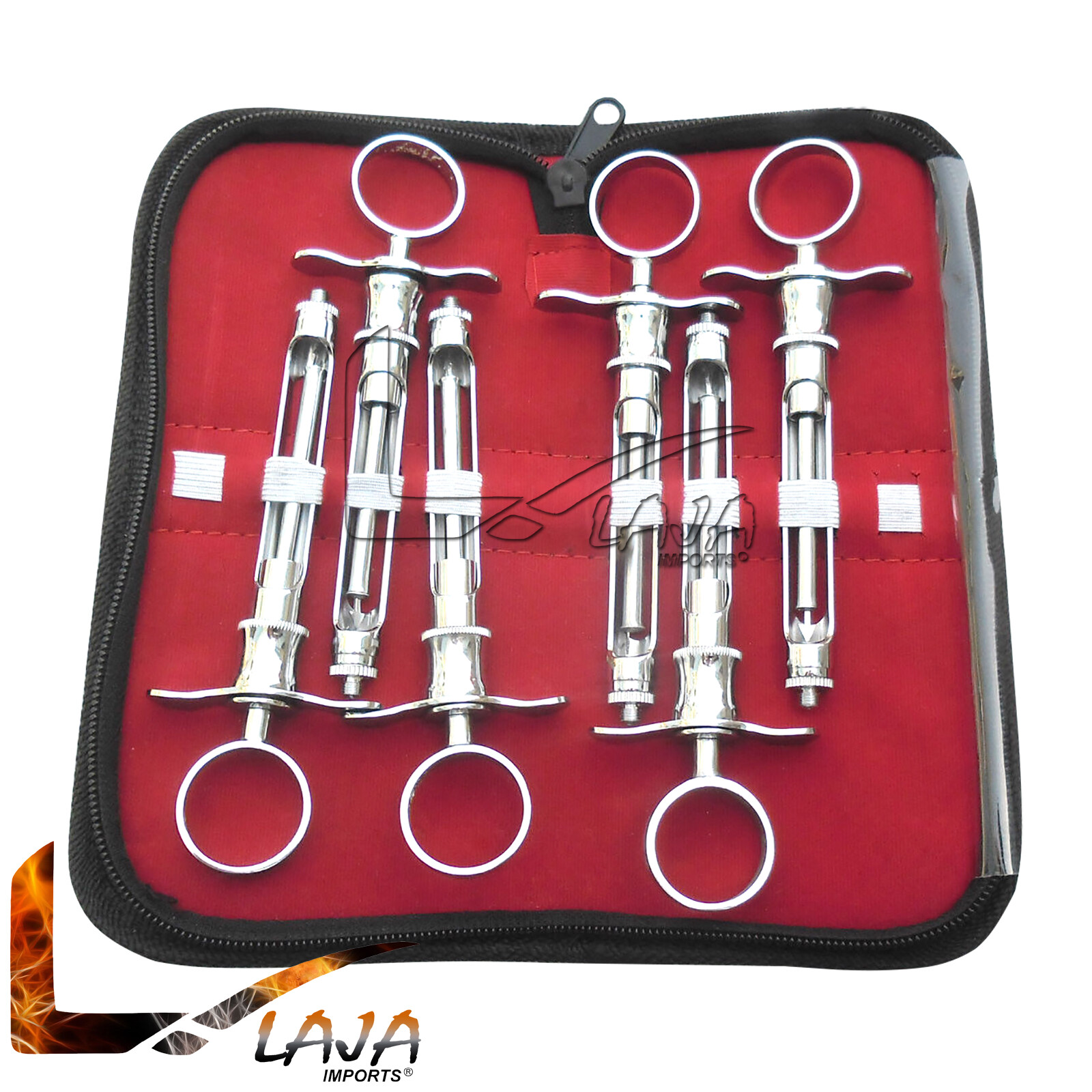 6 Pcs Set of Aspirating Syringe with Pouch Good Quality