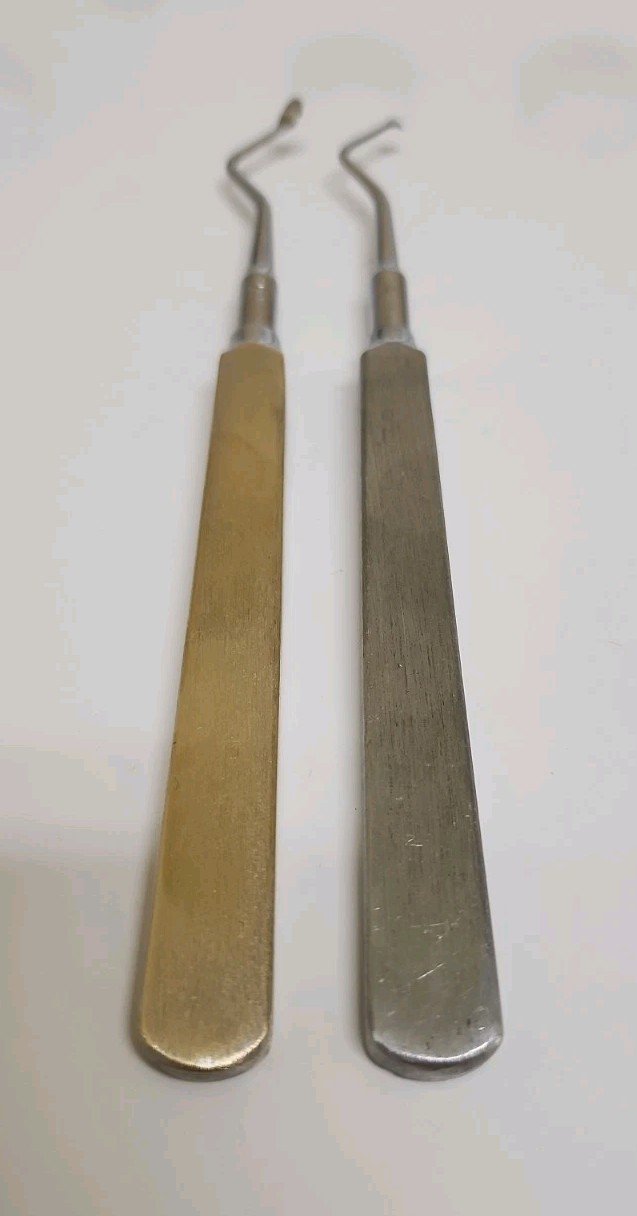 Vintage Supreme Dental Instruments 2pc Lot Left & Right Stainless Steel…
