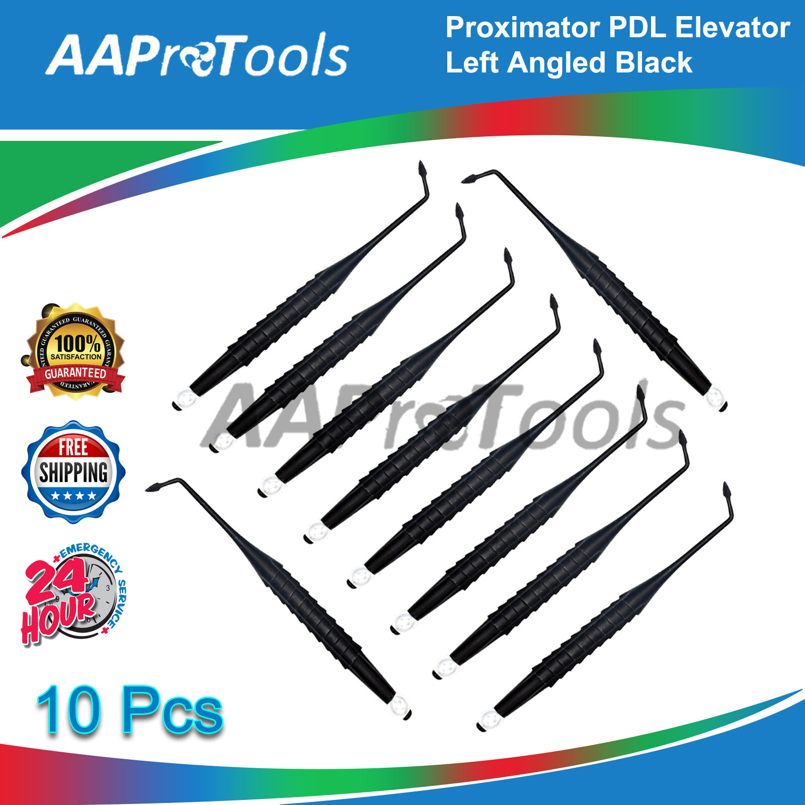 10 Proximator PDL Elevator Left Angled Sharpened Spade Black Color DN-2152
