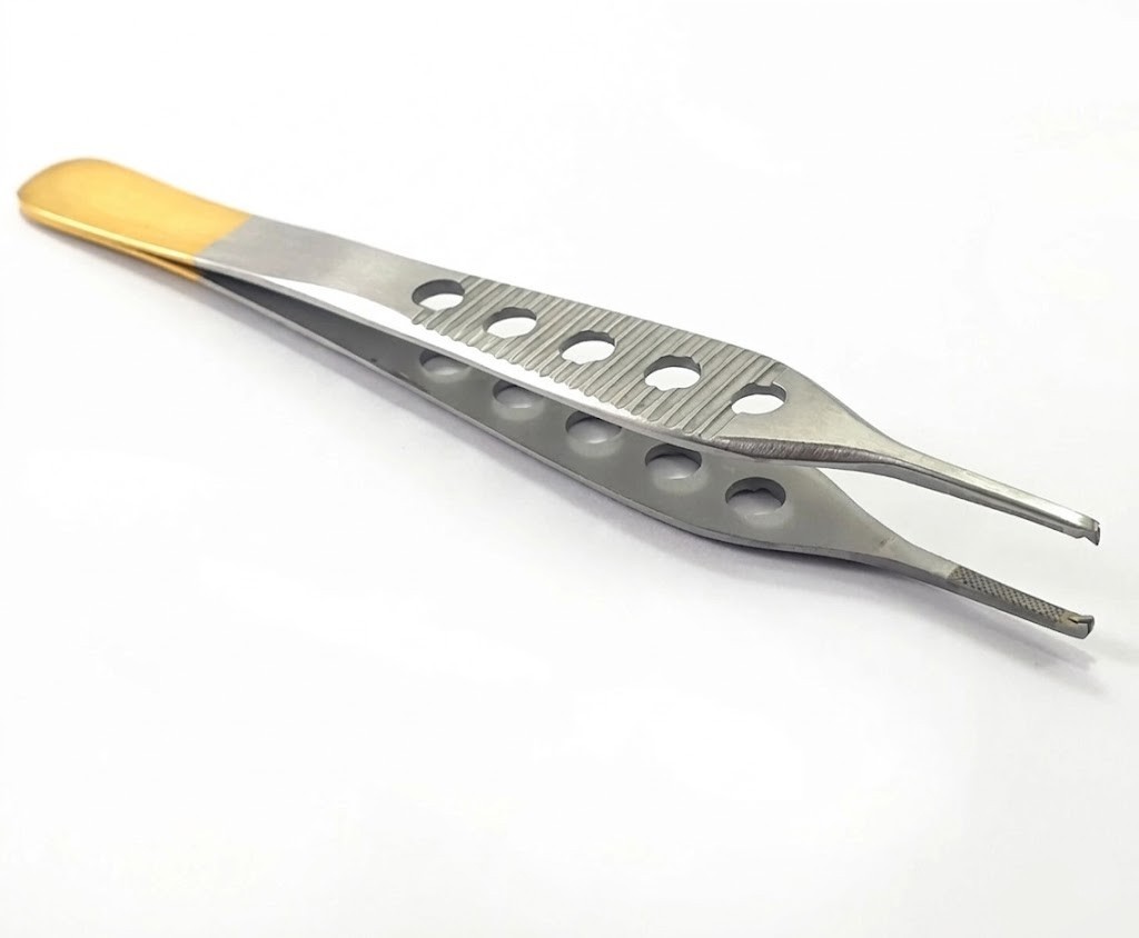 5 pcs TC Adson Tissue Forceps 15 cm 1×2 Teeth 6” Surgical Anatomic Tweezers
