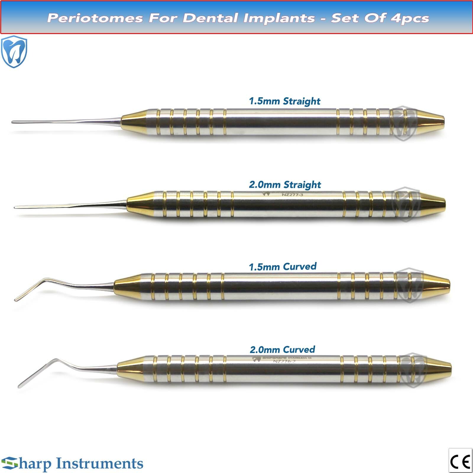 Periodontal Periotome Anterior Posterior Periotomes Dental Implant Instruments
