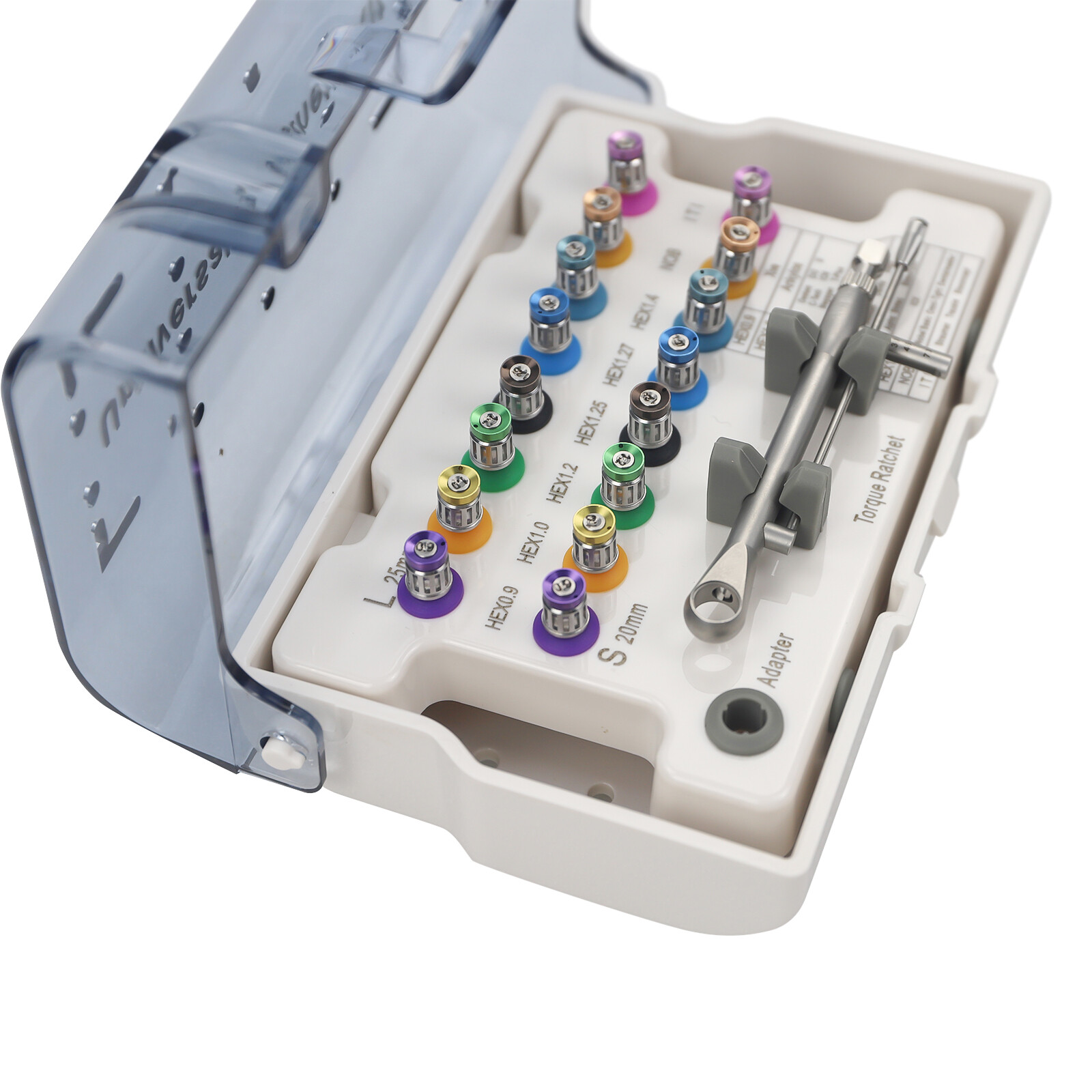 Universal Implant Repair Prosthetic Tool with 16 PCS Screwdrivers Wrench HGY-7