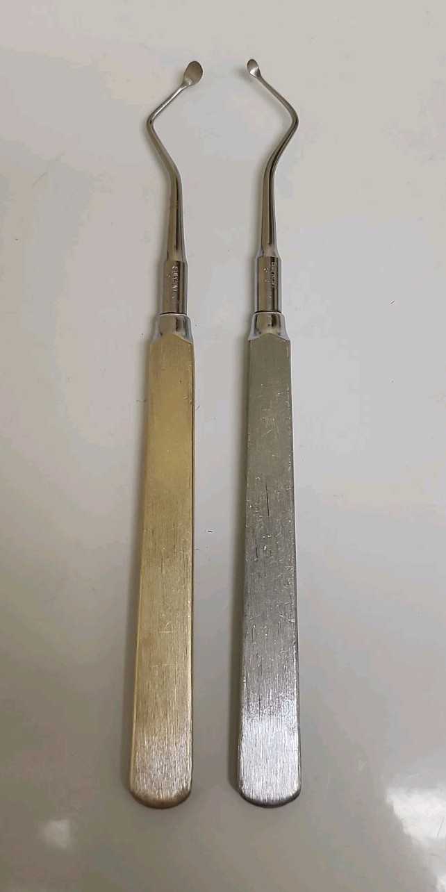 Vintage Supreme Dental Instruments 2pc Lot Left & Right Stainless Steel…