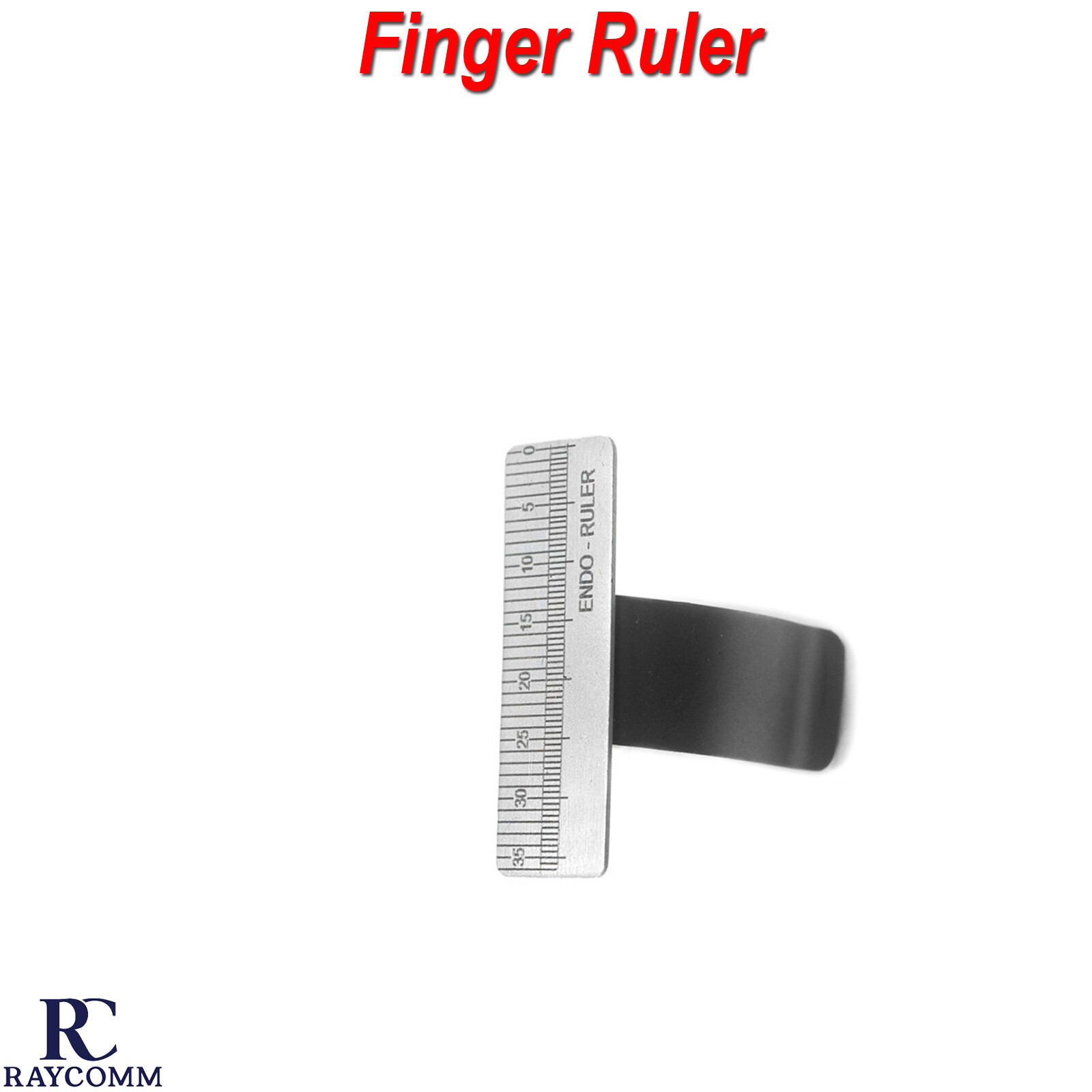 Dental Endo Finger Ruler Span Measure Scale Endodontic Ring Adjustable Tools CE