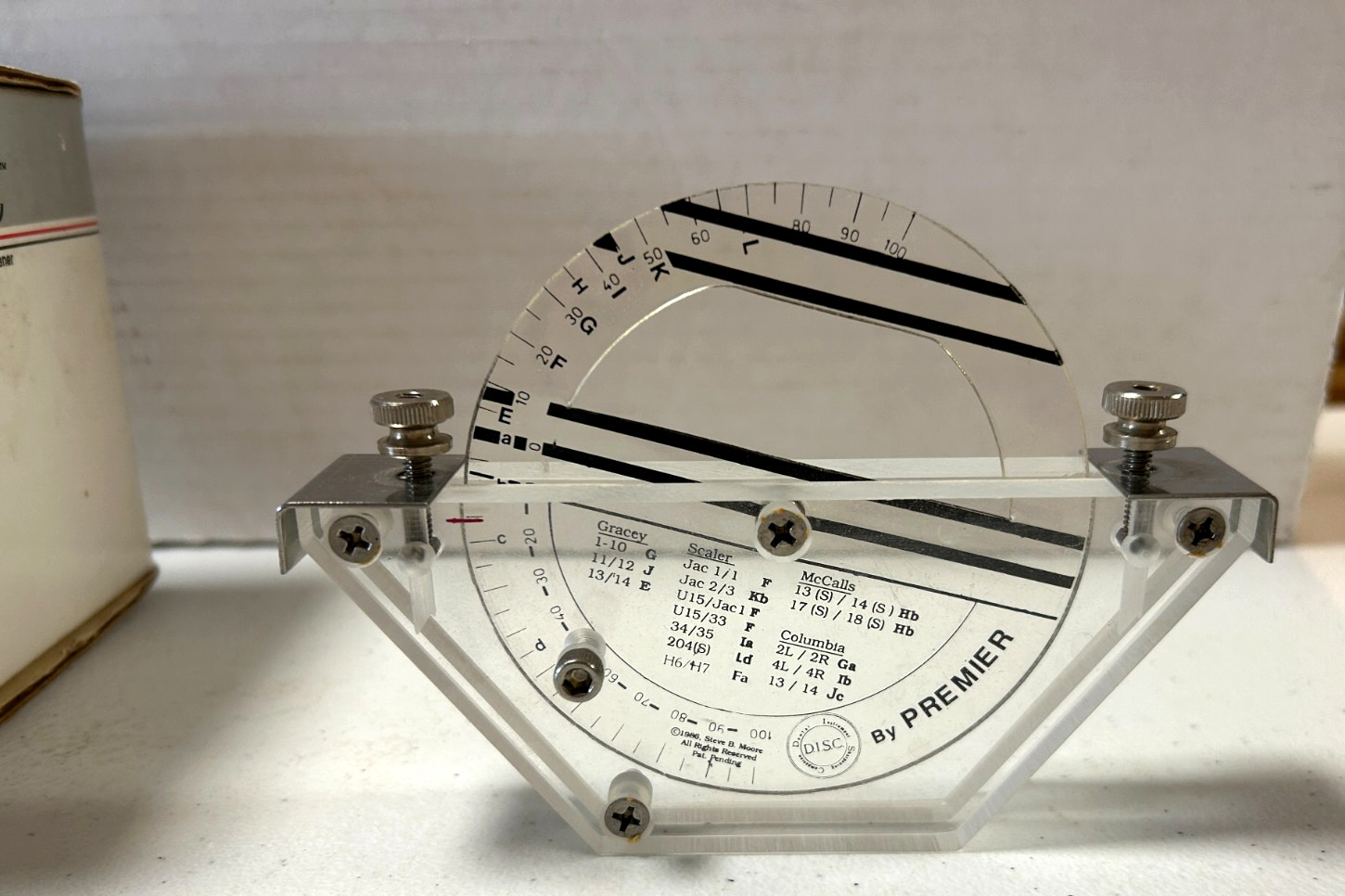 Vintage Premier DISC Simplified Instrument Sharpener #48091 Edge Dental w / Box