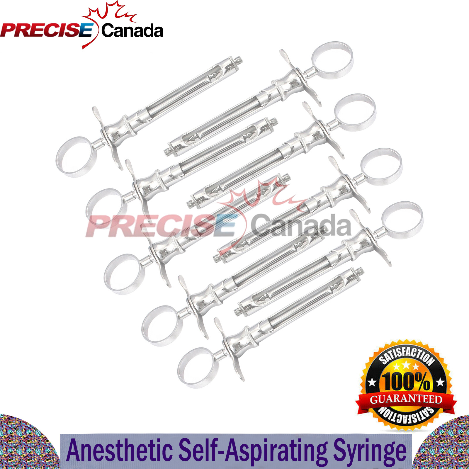 8 German Dental Anesthetic Syringe Self-Aspirating 1.8CC-Dental Instruments-A+