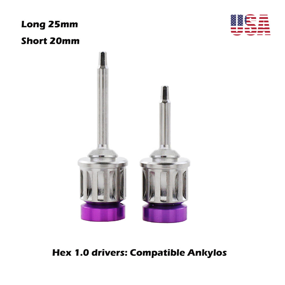 Universal Prosthetic Restoration Hex Hand Driver Tool Dental Implant Instrument