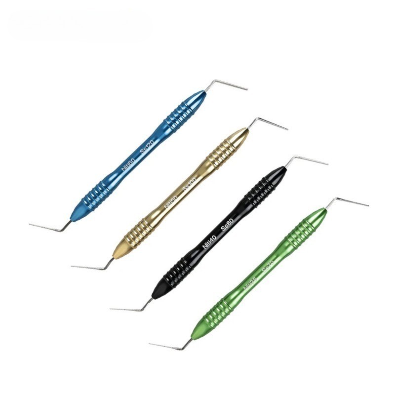 Dental Endodontic Hand Plugger Vertical Root Canal Gutta Percha Filler NiTi SS